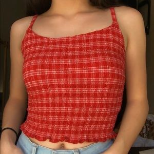 Gingham tank top